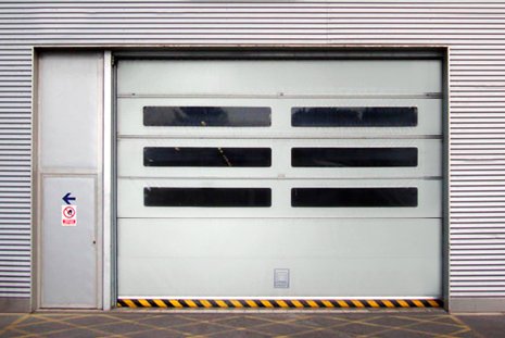 apilable industrial header - Puerta industrial apilable de PVC