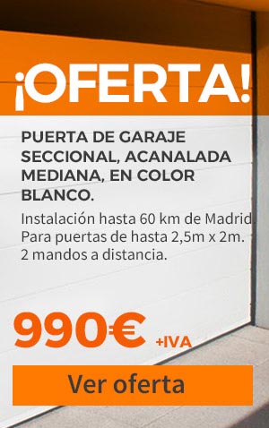 oferta puerta garaje 990 euros - Puertas autom&aacute;ticas Mataró · Barcelona