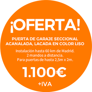 oferta puerta garaje 1100 c s - Puertas de garaje a un precio imbatible. Tu puerta instalada desde 1100&euro;
